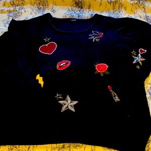 Torrid patch sweater